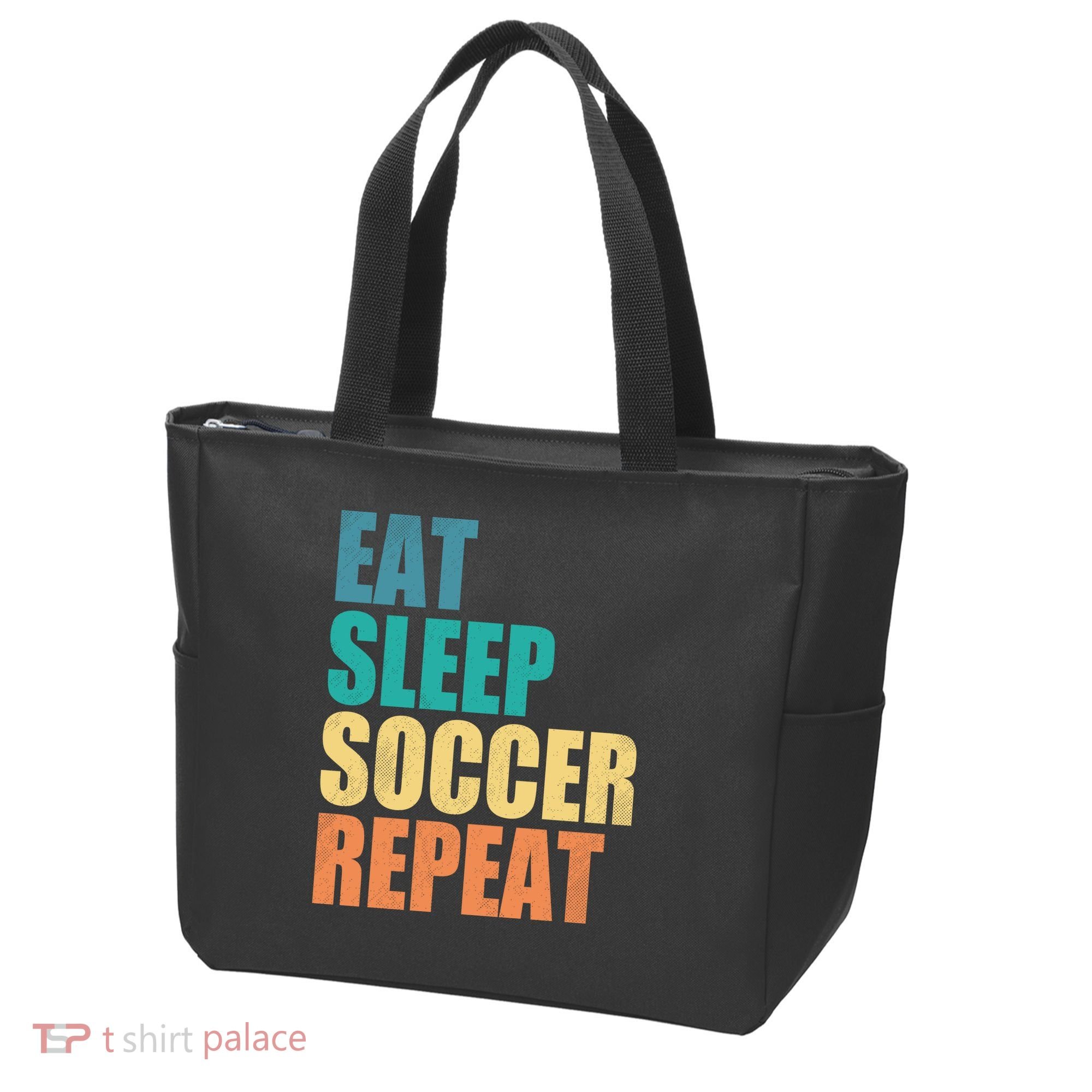 Eat Sleep Soccer Repeat Tote Bag