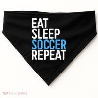 Eat Sleep Soccer Repeat USA-Made Doggie Bandana thumb 0