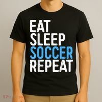 Eat Sleep Soccer Repeat T-Shirt thumb 3