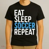 Eat Sleep Soccer Repeat T-Shirt thumb 3