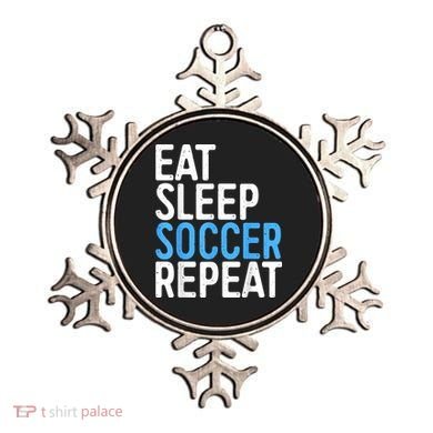 Eat Sleep Soccer Repeat Ornament