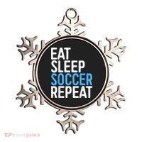 Eat Sleep Soccer Repeat Ornament thumb 0