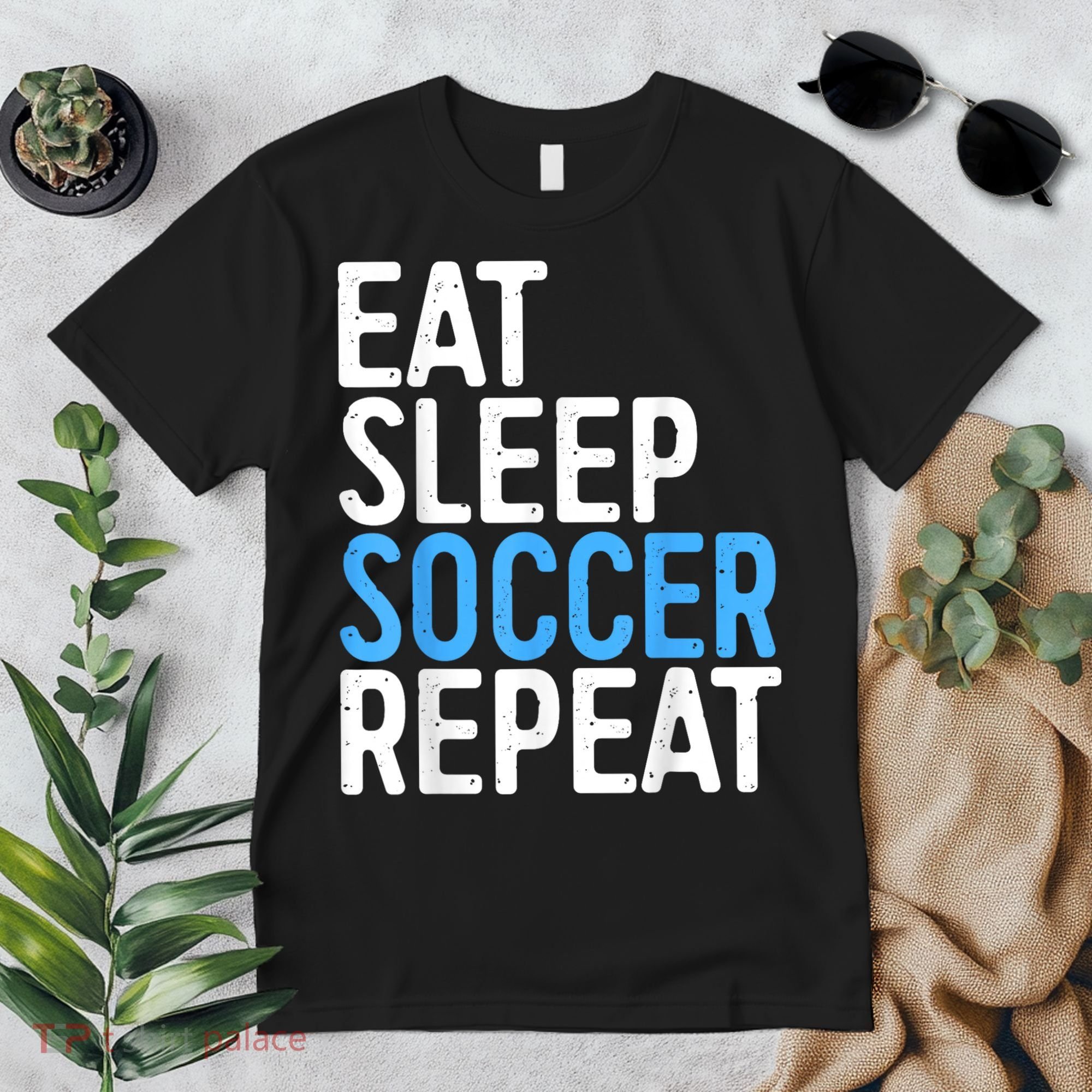 Eat Sleep Soccer Repeat Premium T-Shirt
