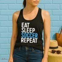 Eat Sleep Soccer Repeat Women's Tank Top thumb 2