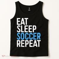 Eat Sleep Soccer Repeat Tank Top thumb 2