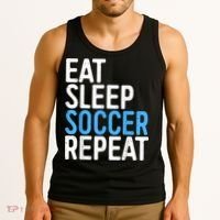 Eat Sleep Soccer Repeat Tank Top thumb 3