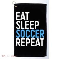 Eat Sleep Soccer Repeat Golf Towel thumb 0