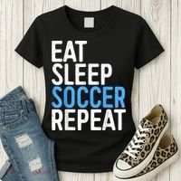 Eat Sleep Soccer Repeat Women's T-Shirt thumb 3