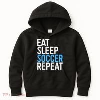 Eat Sleep Soccer Repeat Kids Hoodie thumb 0