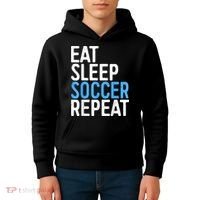 Eat Sleep Soccer Repeat Kids Hoodie thumb 4