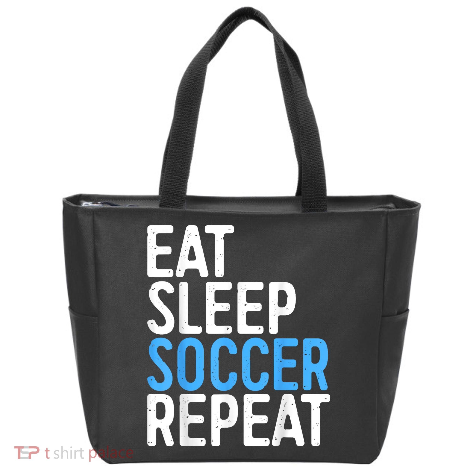 Eat Sleep Soccer Repeat Tote Bag