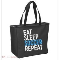 Eat Sleep Soccer Repeat Tote Bag thumb 2