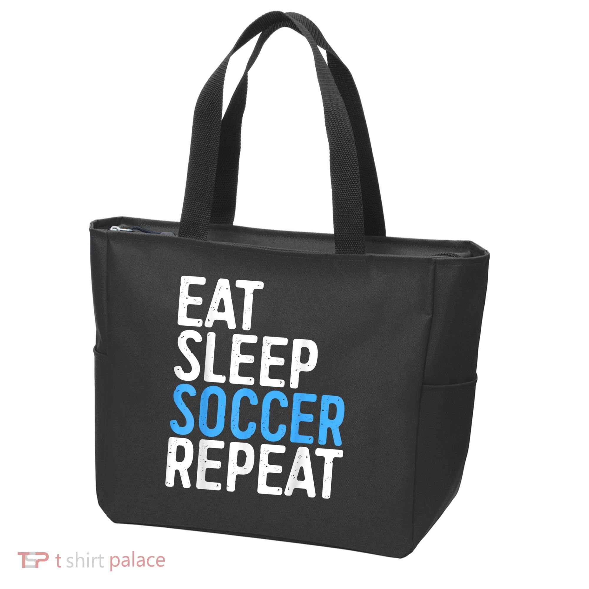 Eat Sleep Soccer Repeat Tote Bag