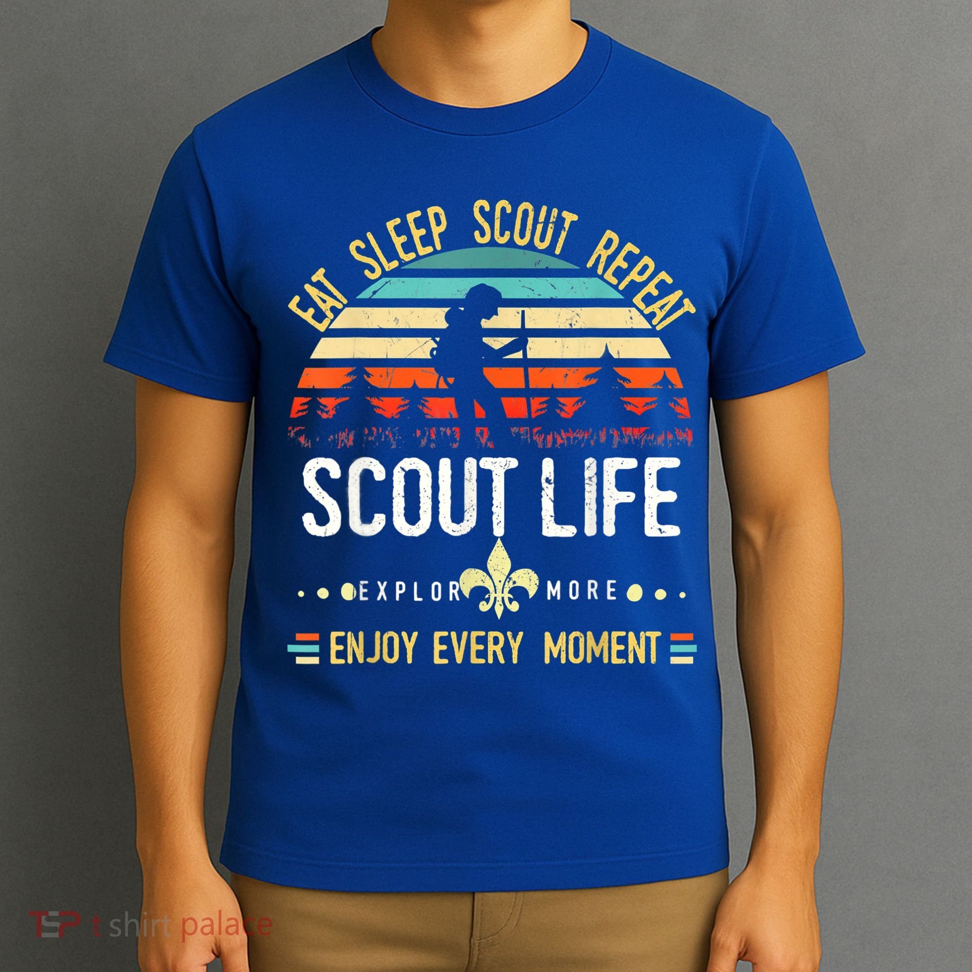 Eat Sleep Scout Repeat Vintage Scouting Scout Life T-Shirt