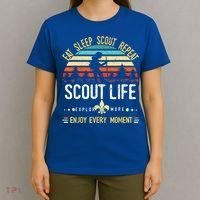 Eat Sleep Scout Repeat Vintage Scouting Scout Life T-Shirt thumb 4