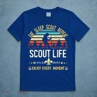Eat Sleep Scout Repeat Vintage Scouting Scout Life T-Shirt thumb 5