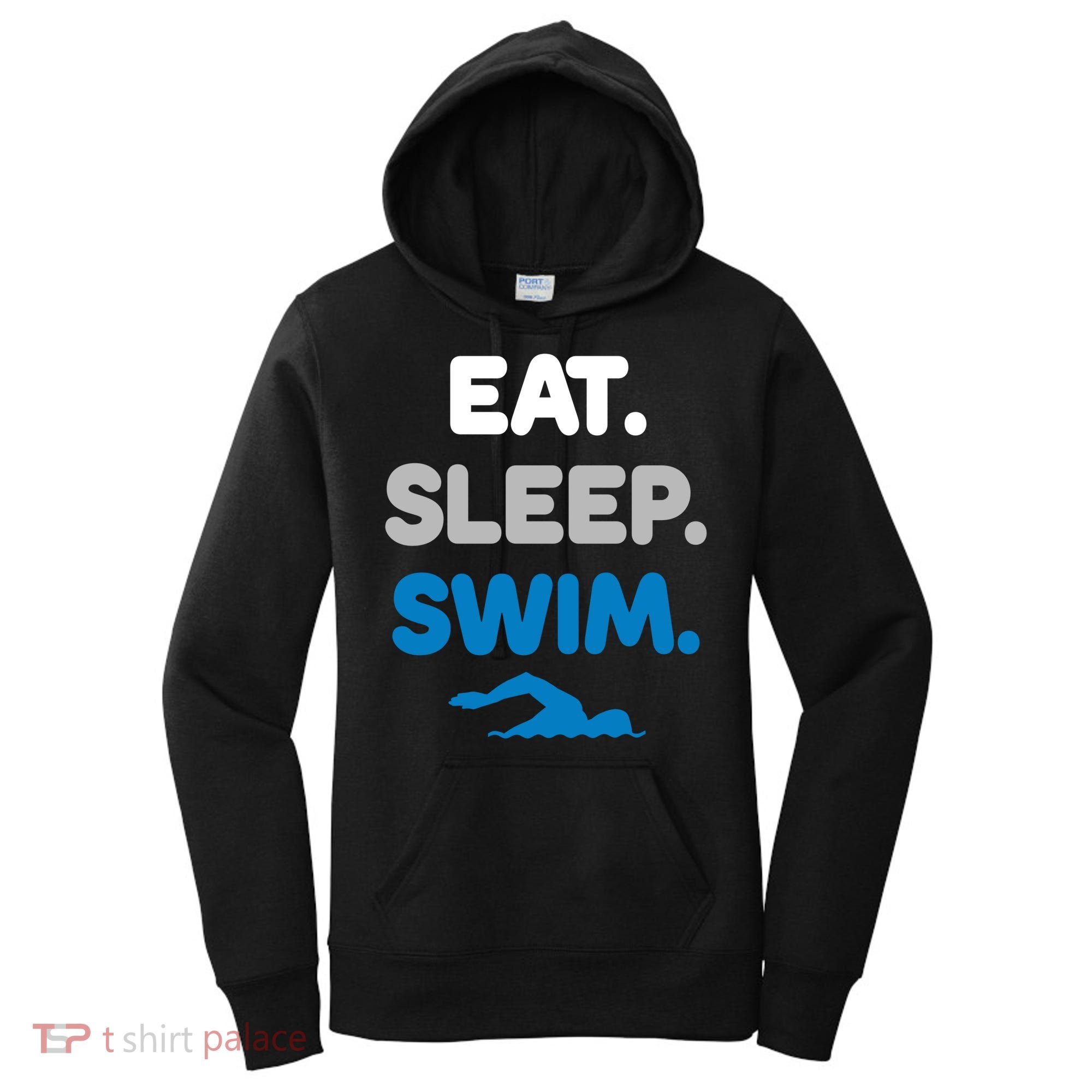 Eat Sleep Swim Swimming Sports Swimmer Athlete Gift Women's Hoodie