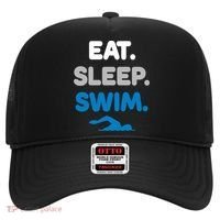 Eat Sleep Swim Swimming Sports Swimmer Athlete Gift Hat thumb 0
