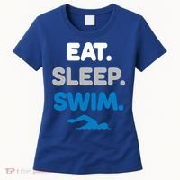 Eat Sleep Swim Swimming Sports Swimmer Athlete Gift Women's T-Shirt thumb 0