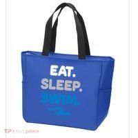 Eat Sleep Swim Swimming Sports Swimmer Athlete Gift Tote Bag thumb 3