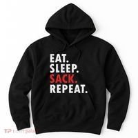 Eat Sleep Sack Repeat Football Player Defense Hoodie thumb 0
