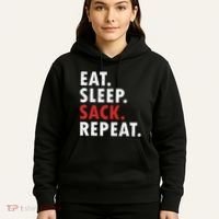 Eat Sleep Sack Repeat Football Player Defense Hoodie thumb 5