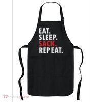 Eat Sleep Sack Repeat Football Player Defense Apron thumb 0