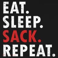 Eat Sleep Sack Repeat Football Player Defense Women's Hoodie thumb 2