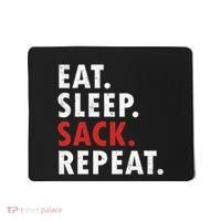 Eat Sleep Sack Repeat Football Player Defense Mousepad thumb 0