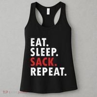 Eat Sleep Sack Repeat Football Player Defense Women's Tank Top thumb 3