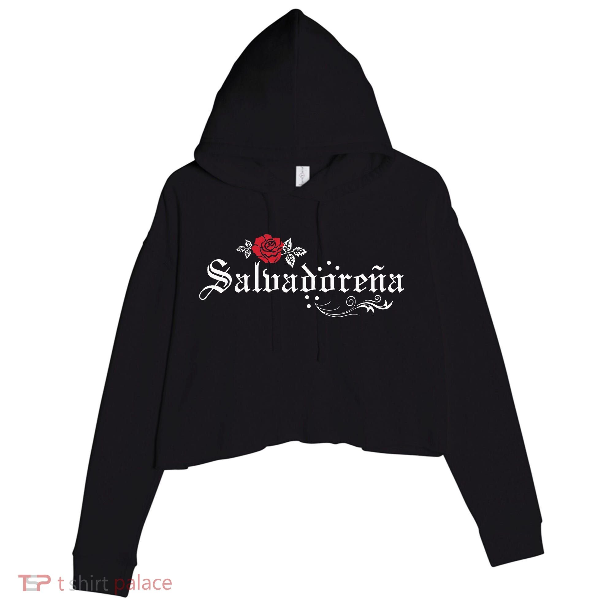 El Salvador SalvadoreñA Crop Fleece Hoodie
