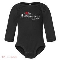 El Salvador SalvadoreñA Baby Long Sleeve Bodysuit thumb 0