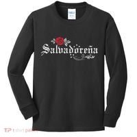 El Salvador SalvadoreñA Kids Long Sleeve Shirt thumb 0