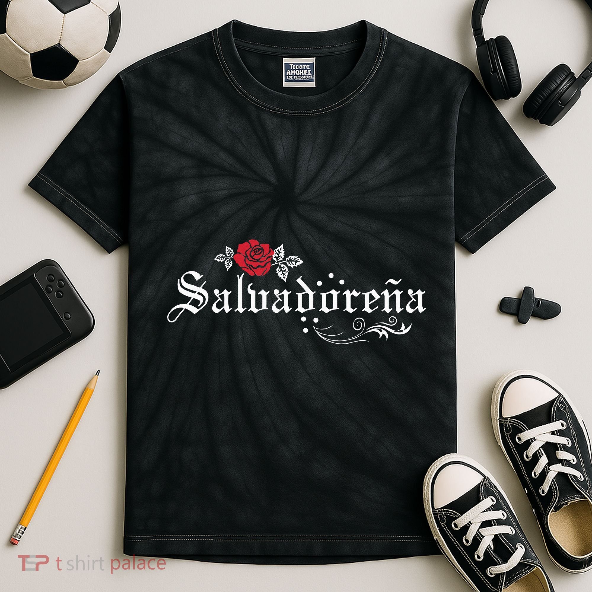 El Salvador SalvadoreñA Kids Tie-Dye T-Shirt