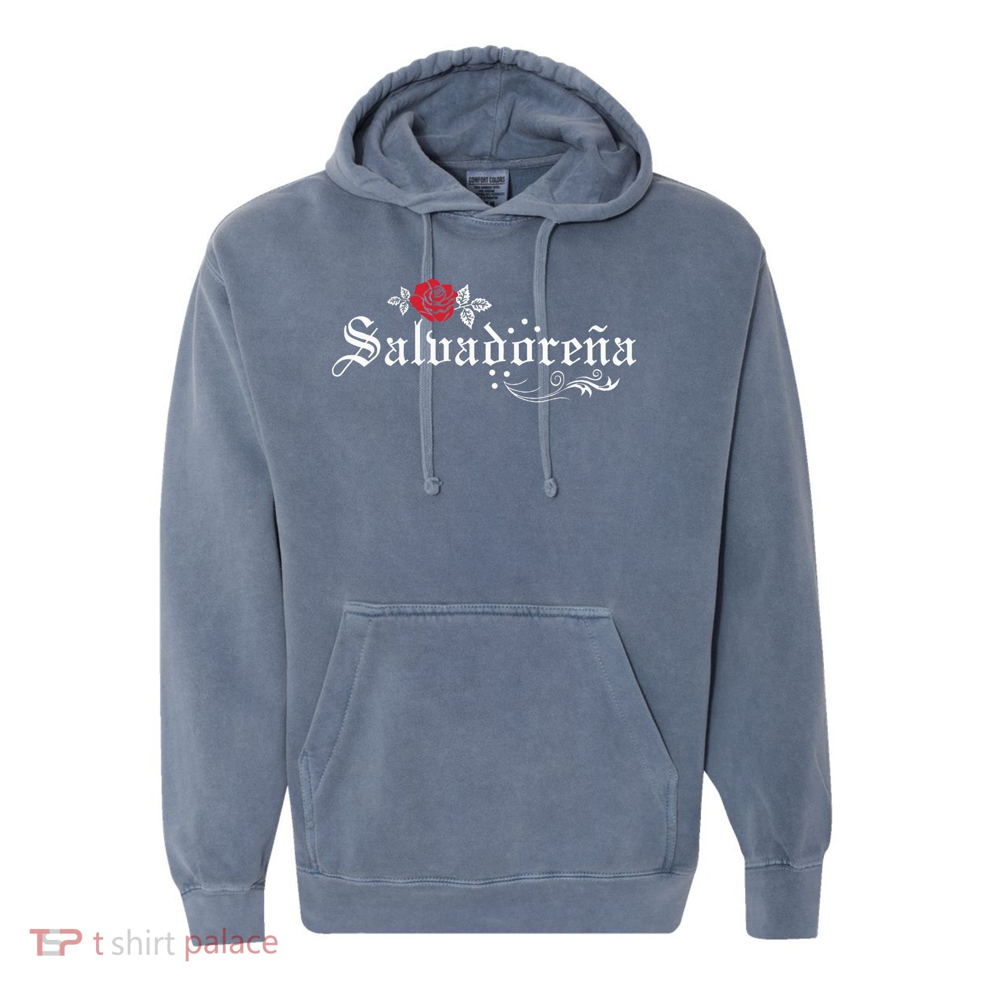 El Salvador SalvadoreñA Comfort Colors Garment-Dyed Hooded Sweatshirt