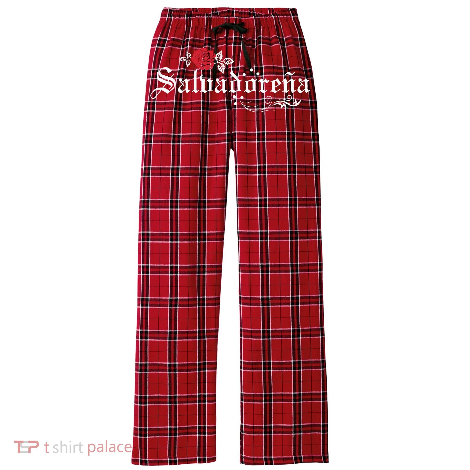 El Salvador SalvadoreñA Women's Flannel Plaid Pajama Pants
