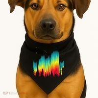 Electric Sky Space Galaxy Night Shade USA-Made Doggie Bandana thumb 1