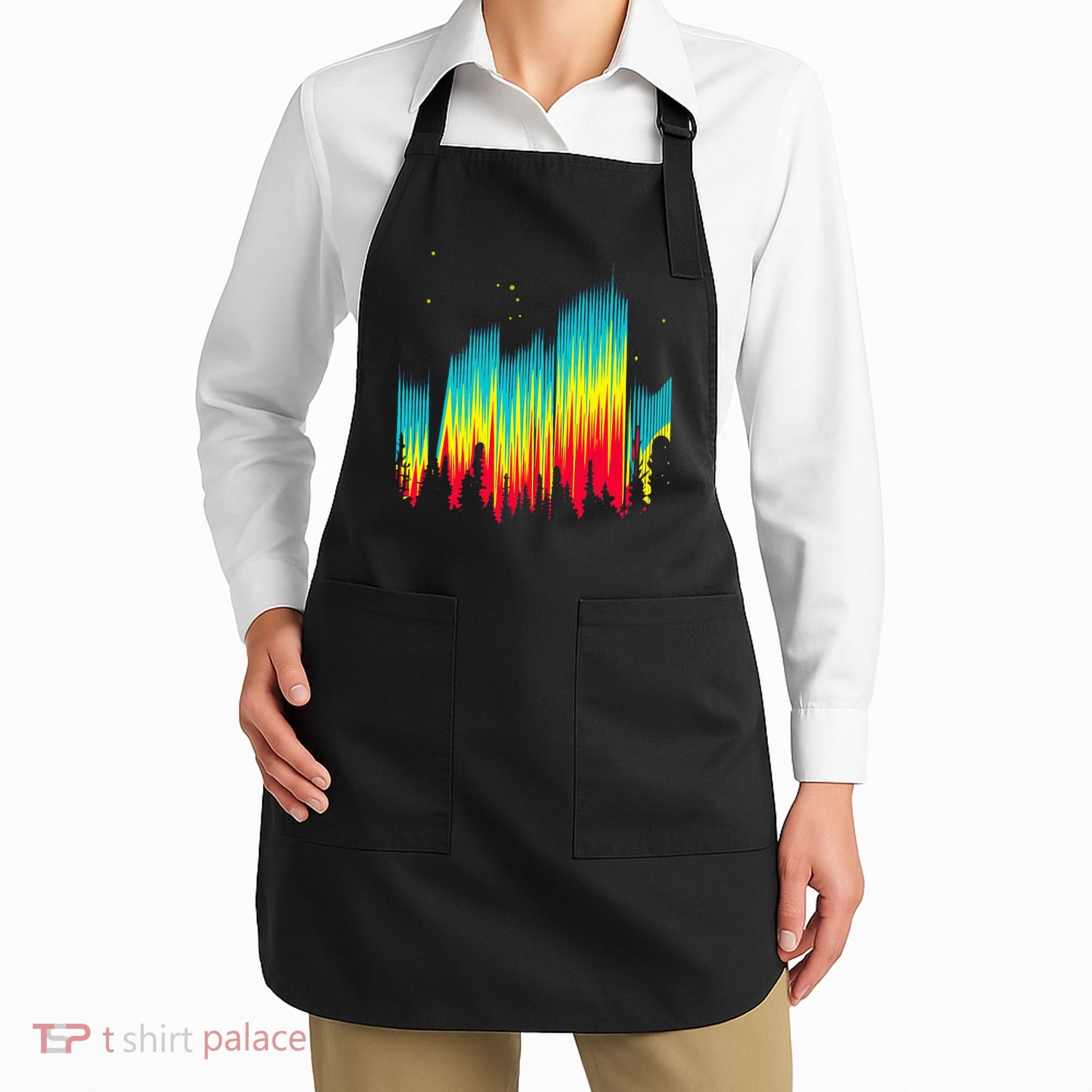 Electric Sky Space Galaxy Night Shade Apron