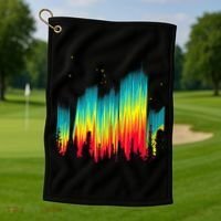 Electric Sky Space Galaxy Night Shade Golf Towel thumb 1