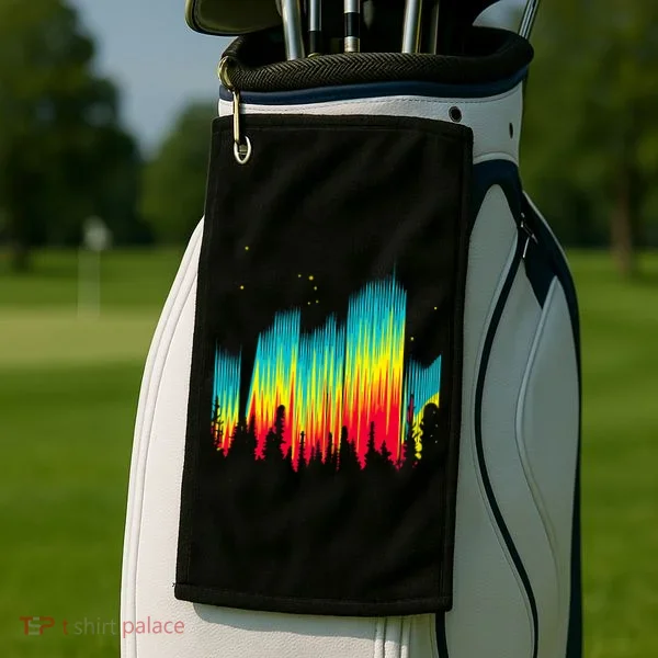 Electric Sky Space Galaxy Night Shade Golf Towel