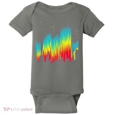 Electric Sky Space Galaxy Night Shade Baby Bodysuit