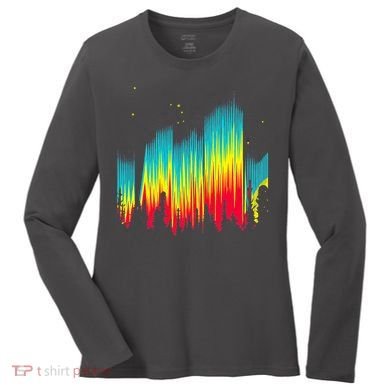 Electric Sky Space Galaxy Night Shade Women's Long Sleeve Shirt
