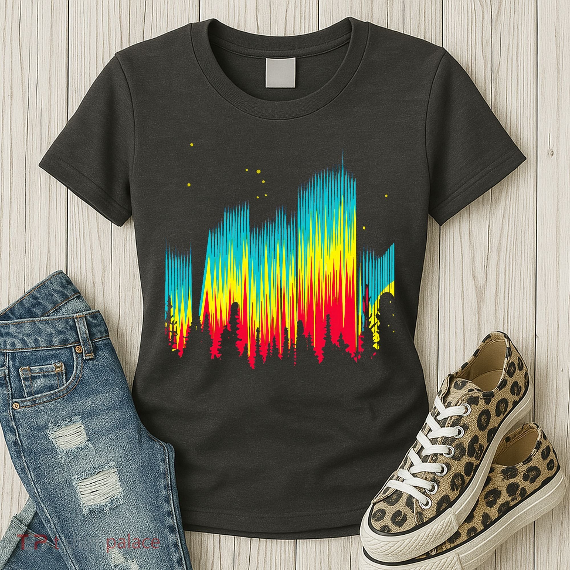 Electric Sky Space Galaxy Night Shade Women's T-Shirt