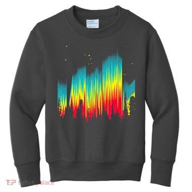 Electric Sky Space Galaxy Night Shade Kids Sweatshirt