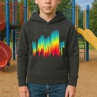 Electric Sky Space Galaxy Night Shade Kids Hoodie thumb 2