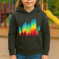 Electric Sky Space Galaxy Night Shade Kids Hoodie thumb 3