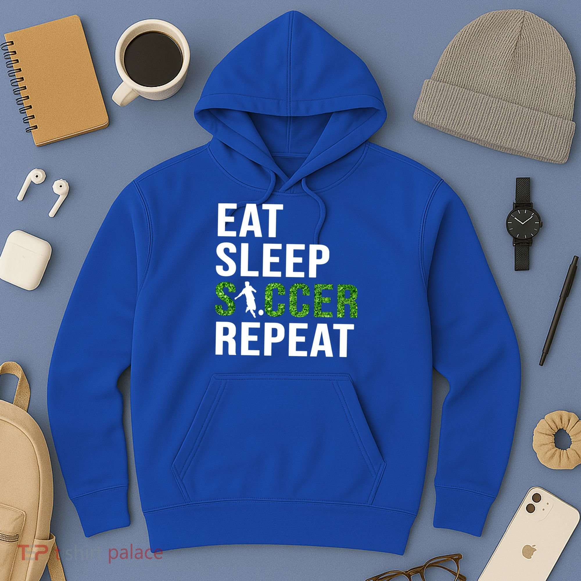 Eat Sleep Soccer Repeat Soccer Player Sport Teams Gift Hoodie