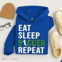 Eat Sleep Soccer Repeat Soccer Player Sport Teams Gift Hoodie thumb 4