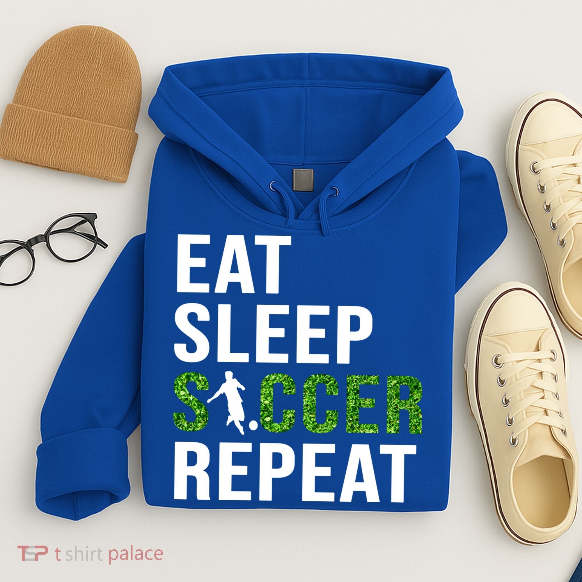 Eat Sleep Soccer Repeat Soccer Player Sport Teams Gift Hoodie