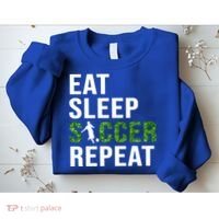 Eat Sleep Soccer Repeat Soccer Player Sport Teams Gift Sweatshirt thumb 2